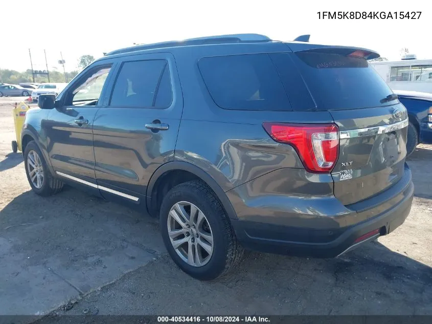 2019 Ford Explorer Xlt VIN: 1FM5K8D84KGA15427 Lot: 40534416