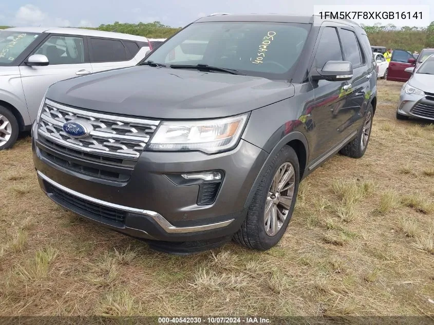 2019 Ford Explorer Limited VIN: 1FM5K7F8XKGB16141 Lot: 40542030