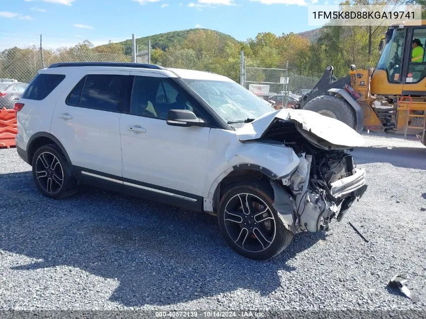 2019 Ford Explorer Xlt VIN: 1FM5K8D88KGA19741 Lot: 40572139