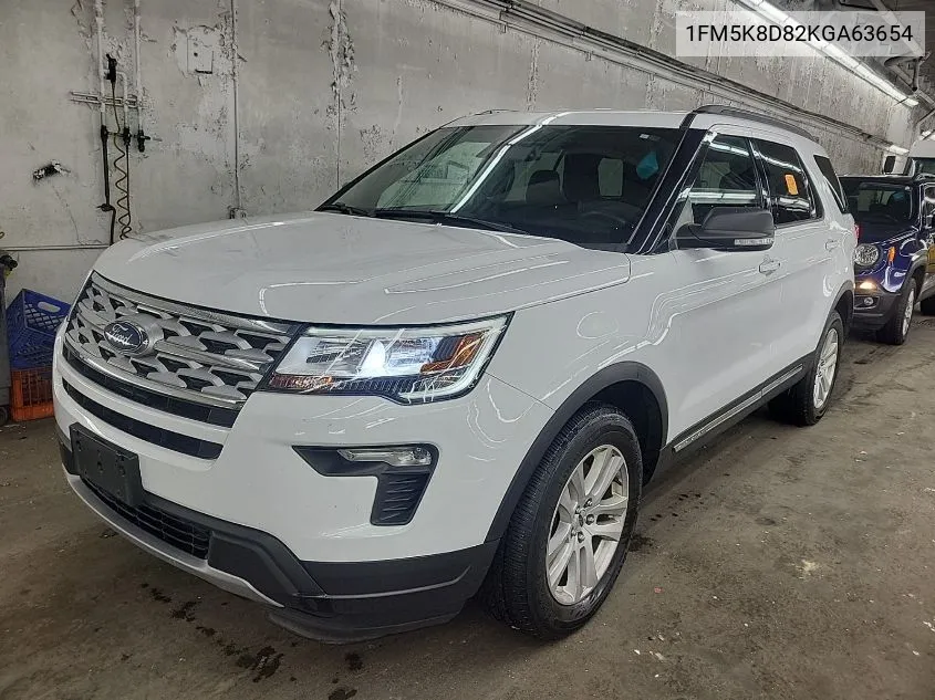 2019 Ford Explorer Xlt VIN: 1FM5K8D82KGA63654 Lot: 40757071