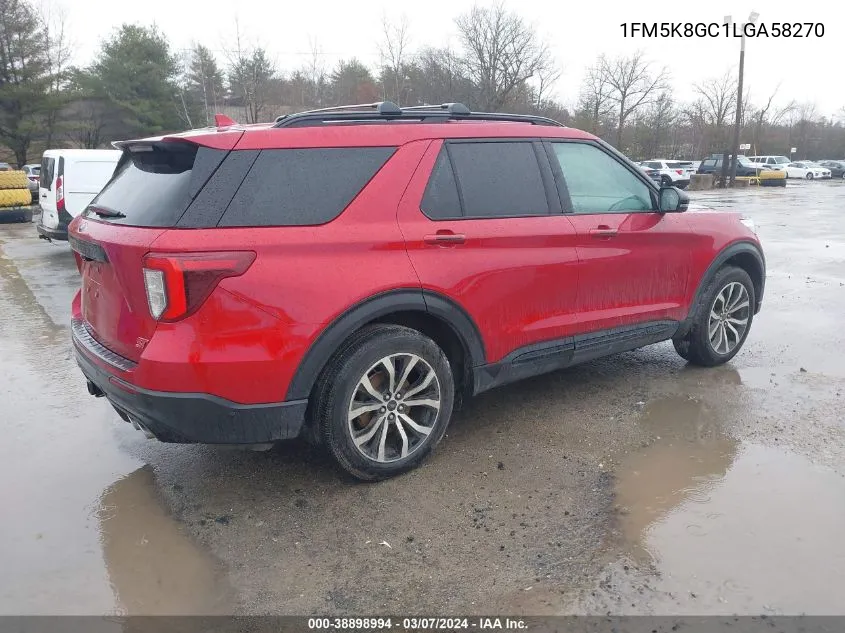 2020 Ford Explorer St VIN: 1FM5K8GC1LGA58270 Lot: 38898994