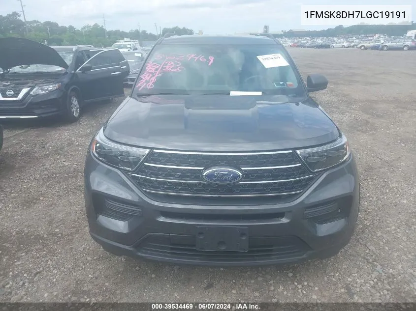 2020 Ford Explorer Xlt VIN: 1FMSK8DH7LGC19191 Lot: 39534469