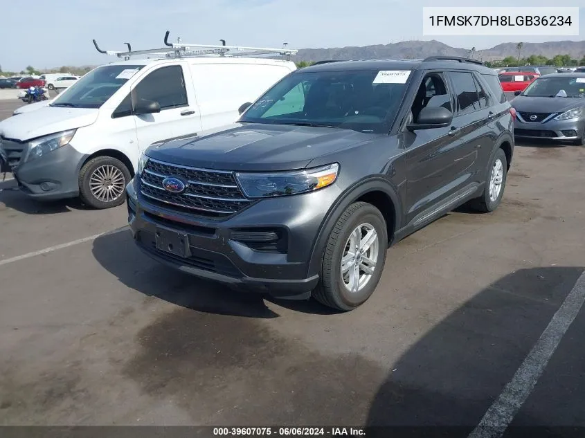 1FMSK7DH8LGB36234 2020 Ford Explorer Xlt