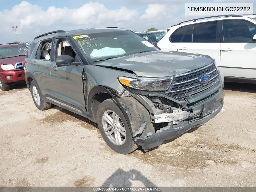 2020 Ford Explorer Xlt VIN: 1FMSK8DH3LGC22282 Lot: 39607846