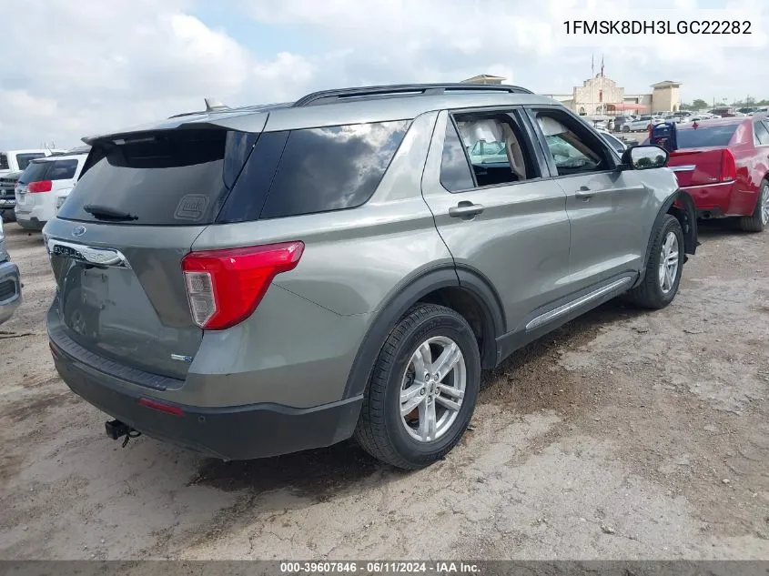 2020 Ford Explorer Xlt VIN: 1FMSK8DH3LGC22282 Lot: 39607846