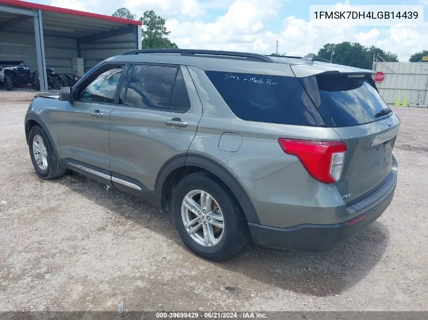 2020 Ford Explorer Xlt VIN: 1FMSK7DH4LGB14439 Lot: 39699429