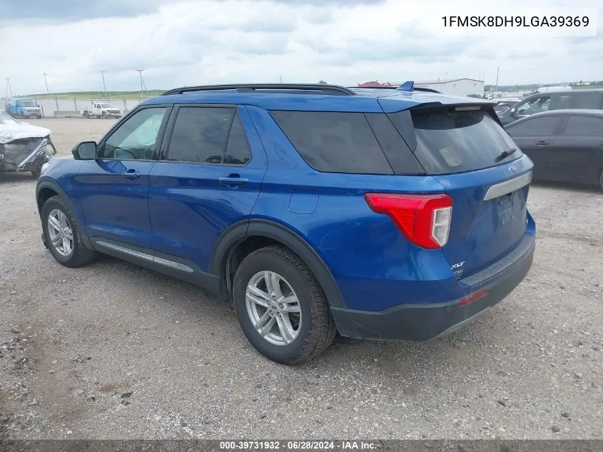 2020 Ford Explorer Xlt VIN: 1FMSK8DH9LGA39369 Lot: 39731932