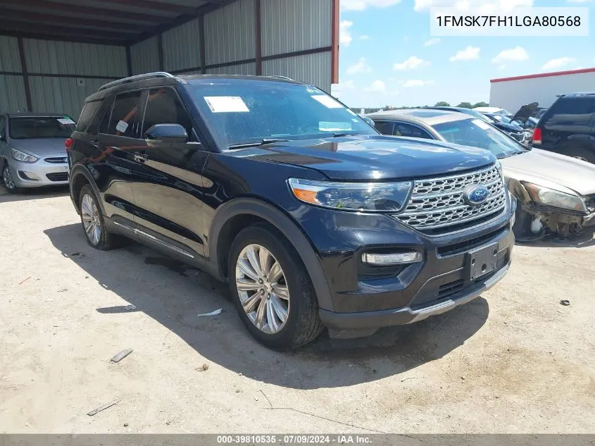 2020 Ford Explorer Limited VIN: 1FMSK7FH1LGA80568 Lot: 39810535