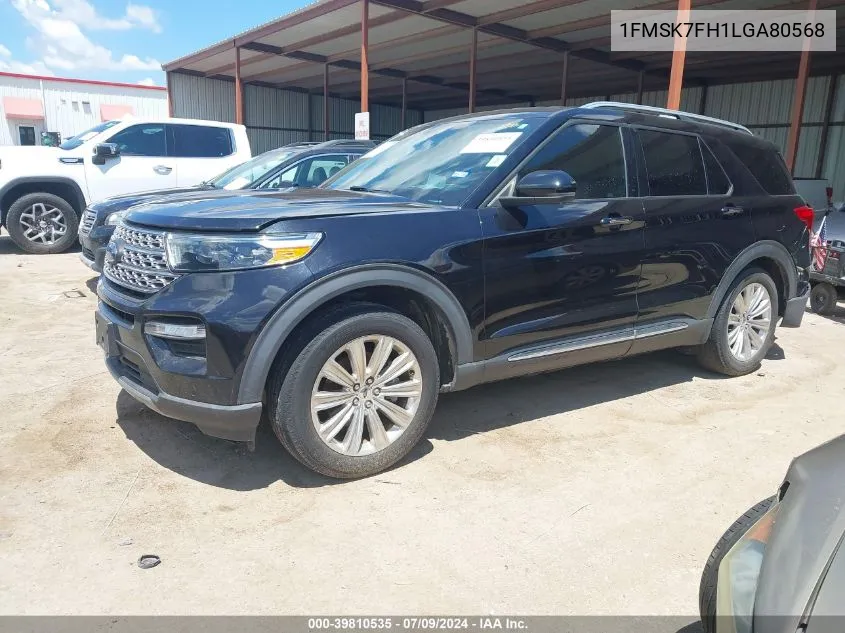 2020 Ford Explorer Limited VIN: 1FMSK7FH1LGA80568 Lot: 39810535