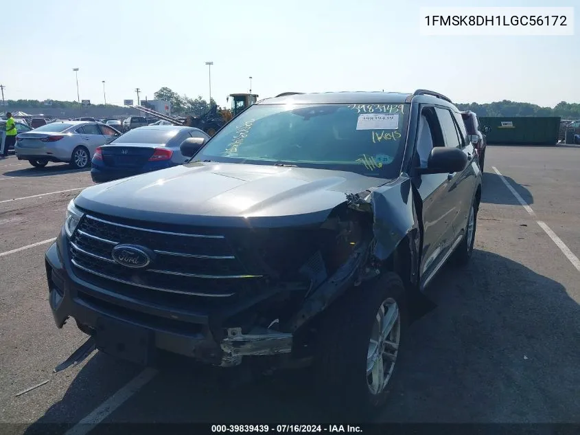 2020 Ford Explorer Xlt VIN: 1FMSK8DH1LGC56172 Lot: 39839439