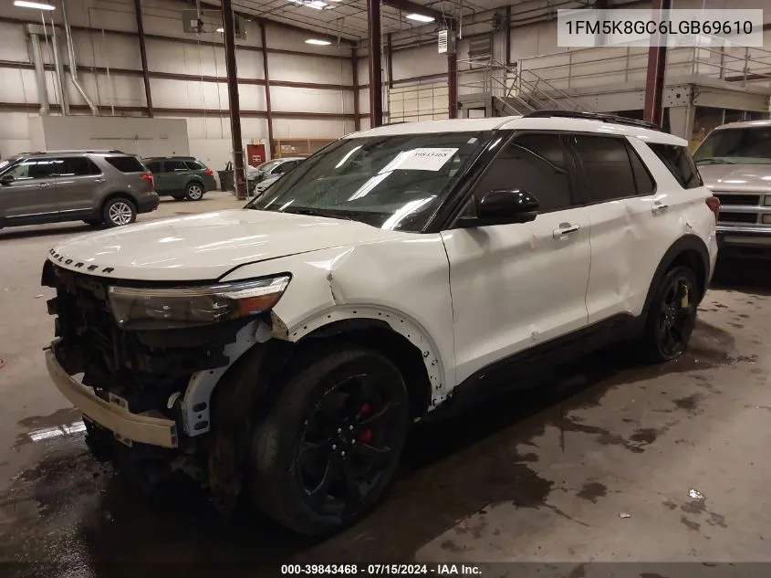 2020 Ford Explorer St VIN: 1FM5K8GC6LGB69610 Lot: 39843468