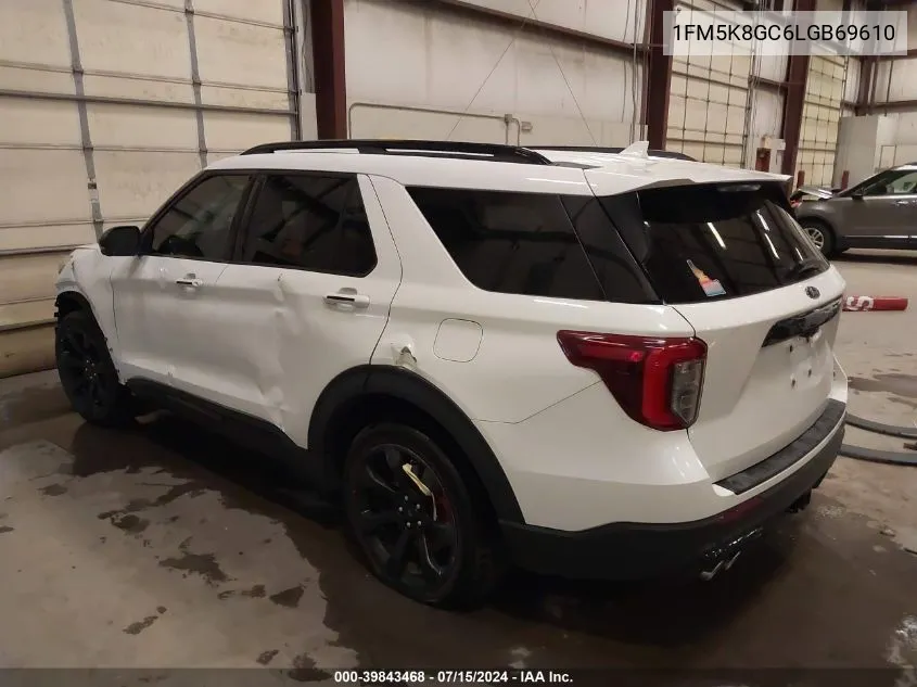 2020 Ford Explorer St VIN: 1FM5K8GC6LGB69610 Lot: 39843468