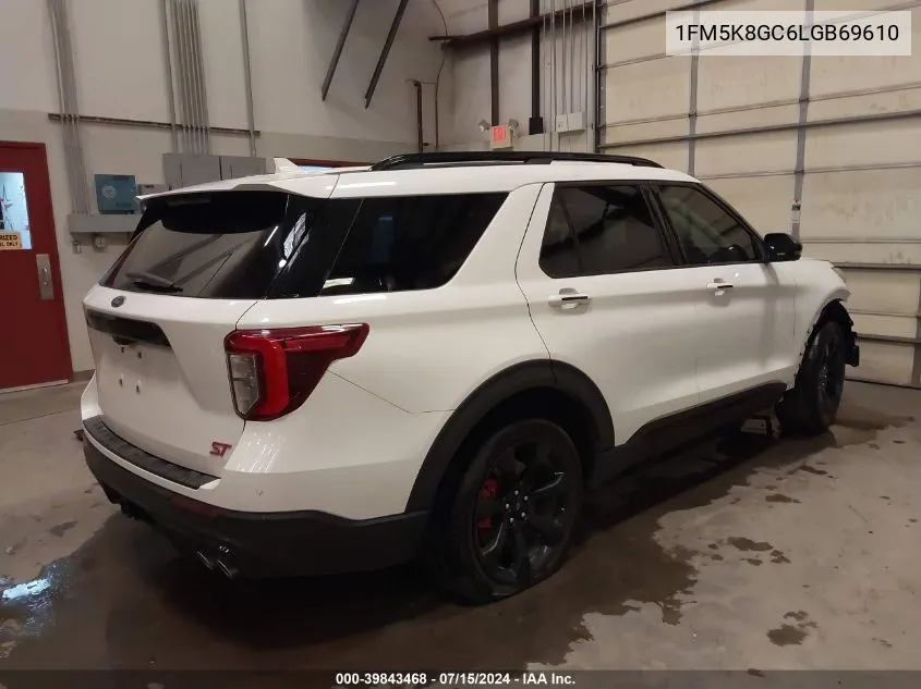 2020 Ford Explorer St VIN: 1FM5K8GC6LGB69610 Lot: 39843468