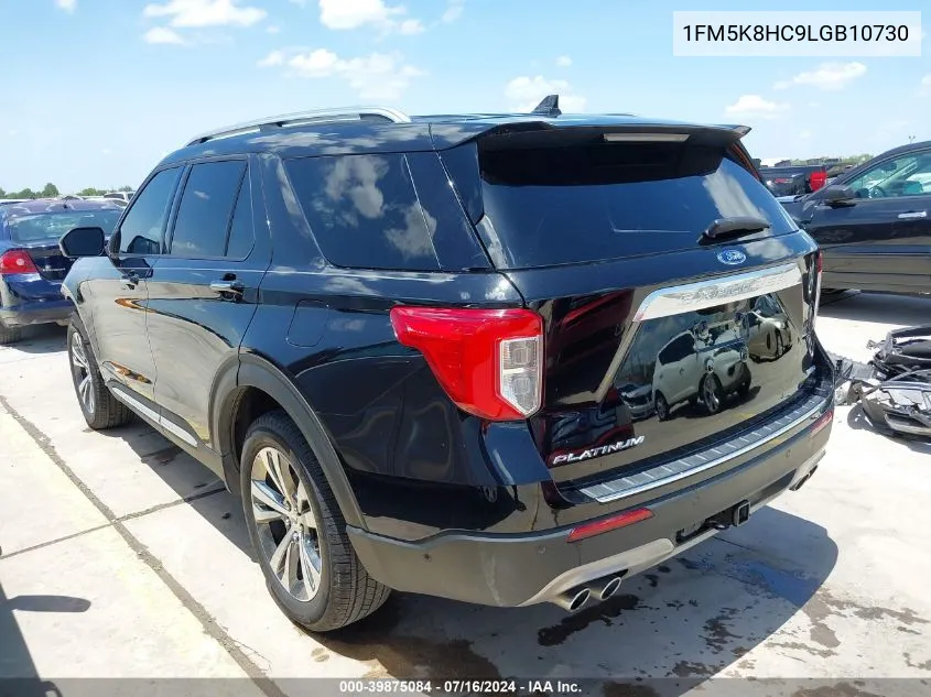 2020 Ford Explorer Platinum VIN: 1FM5K8HC9LGB10730 Lot: 39875084