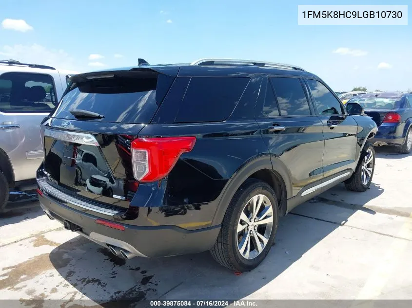 2020 Ford Explorer Platinum VIN: 1FM5K8HC9LGB10730 Lot: 39875084