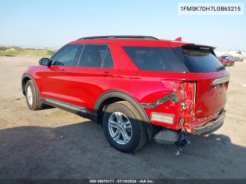 1FMSK7DH7LGB63215 2020 Ford Explorer Xlt