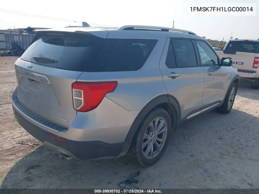 2020 Ford Explorer Limited VIN: 1FMSK7FH1LGC00014 Lot: 39930702