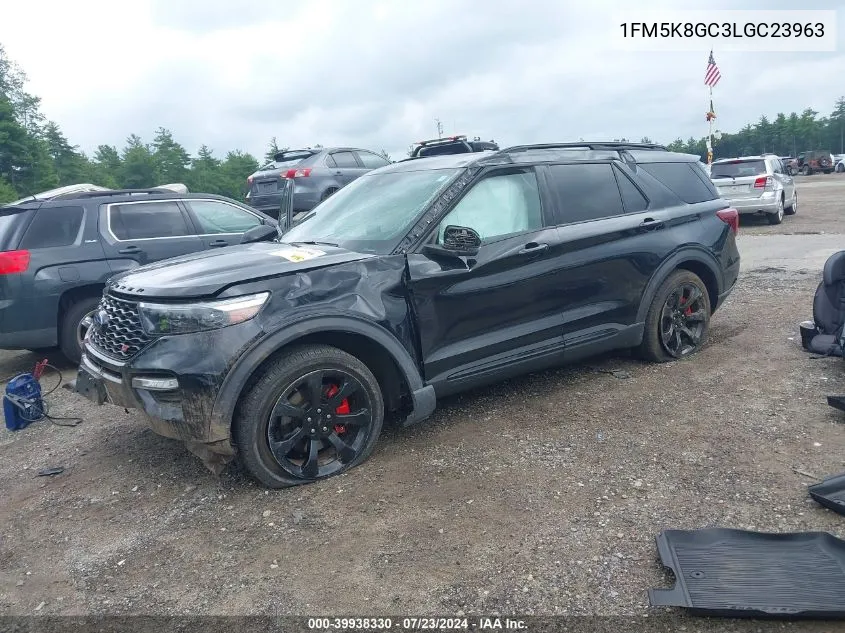 2020 Ford Explorer St VIN: 1FM5K8GC3LGC23963 Lot: 39938330