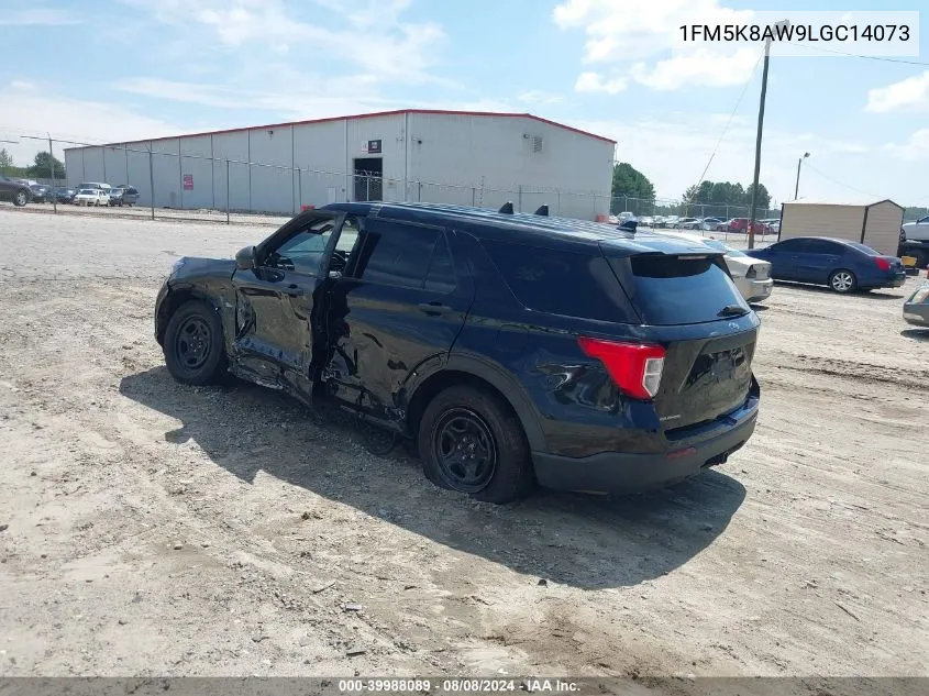 2020 Ford Police Interceptor Utility VIN: 1FM5K8AW9LGC14073 Lot: 39988089