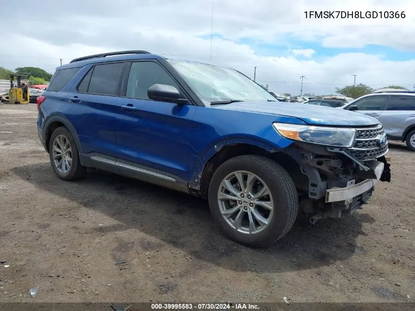 1FMSK7DH8LGD10366 2020 Ford Explorer Xlt