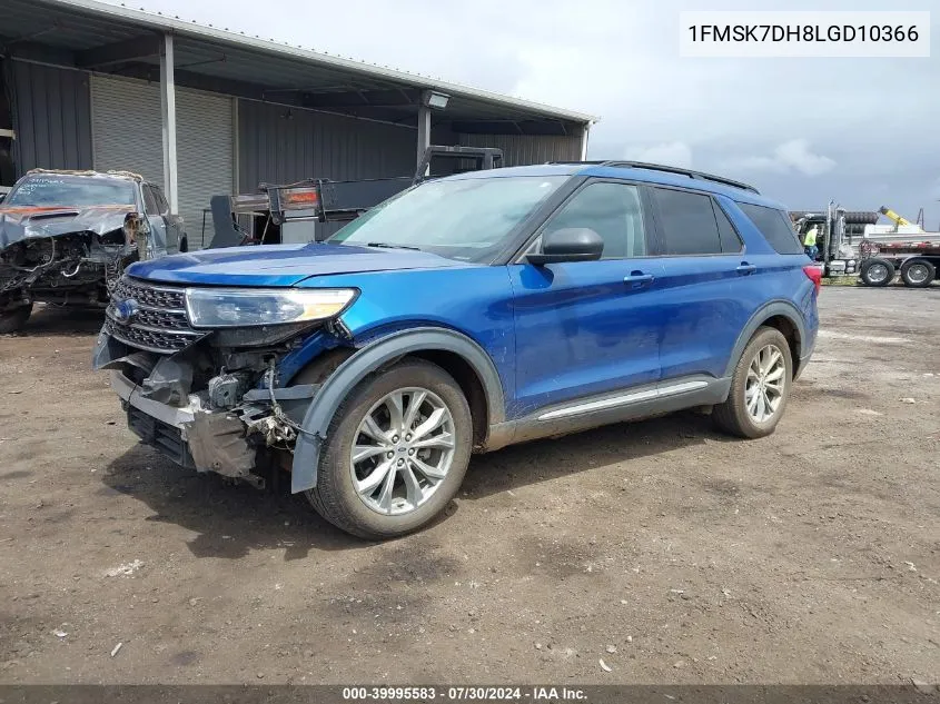 1FMSK7DH8LGD10366 2020 Ford Explorer Xlt