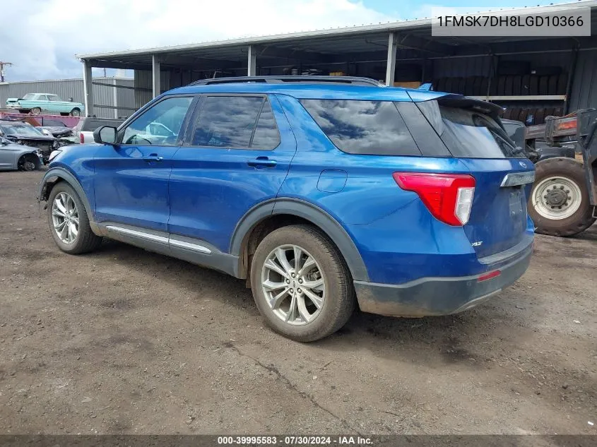 1FMSK7DH8LGD10366 2020 Ford Explorer Xlt