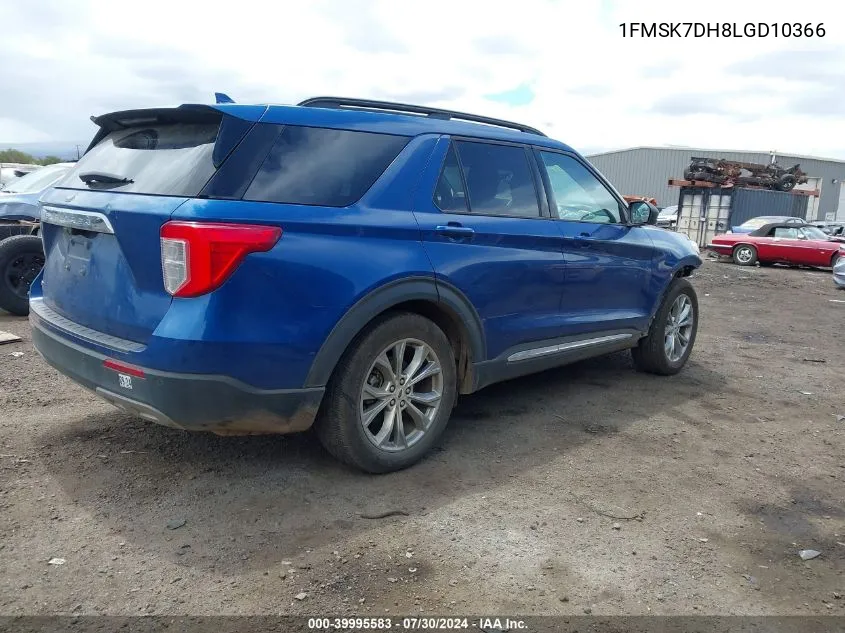 1FMSK7DH8LGD10366 2020 Ford Explorer Xlt