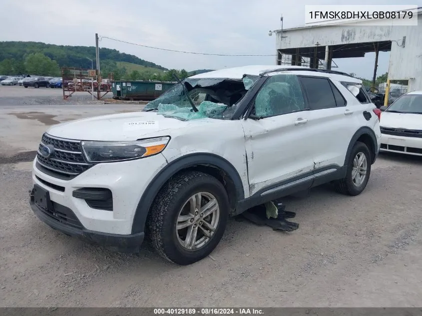 2020 Ford Explorer Xlt VIN: 1FMSK8DHXLGB08179 Lot: 40129189