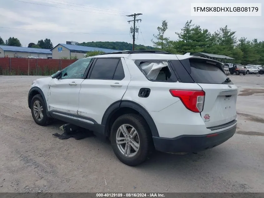 2020 Ford Explorer Xlt VIN: 1FMSK8DHXLGB08179 Lot: 40129189