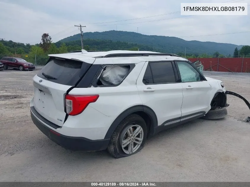 2020 Ford Explorer Xlt VIN: 1FMSK8DHXLGB08179 Lot: 40129189