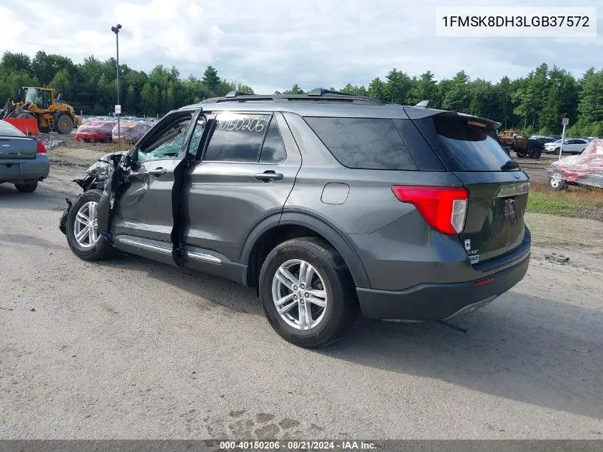 2020 Ford Explorer Xlt VIN: 1FMSK8DH3LGB37572 Lot: 40150206