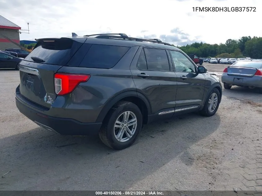 2020 Ford Explorer Xlt VIN: 1FMSK8DH3LGB37572 Lot: 40150206