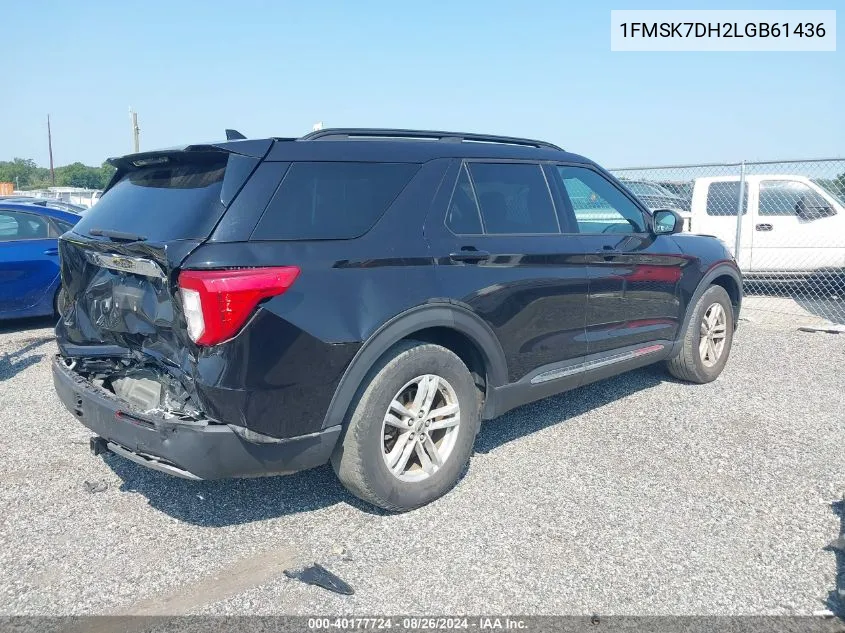 2020 Ford Explorer Xlt VIN: 1FMSK7DH2LGB61436 Lot: 40177724