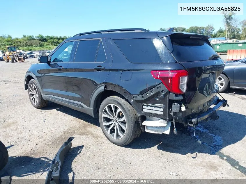 2020 Ford Explorer St VIN: 1FM5K8GCXLGA56825 Lot: 40252555