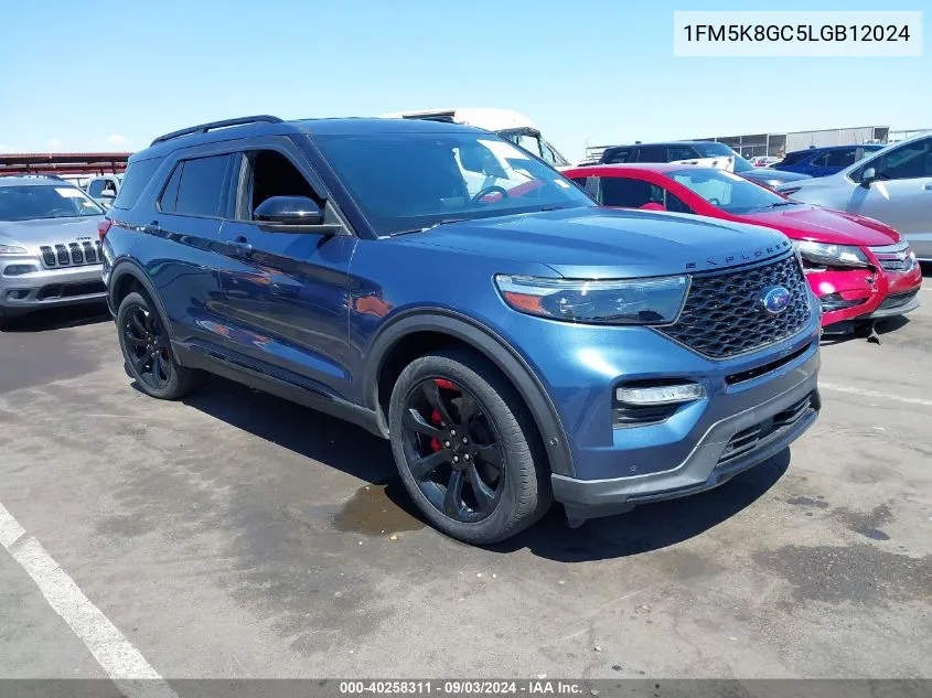 2020 Ford Explorer St VIN: 1FM5K8GC5LGB12024 Lot: 40258311