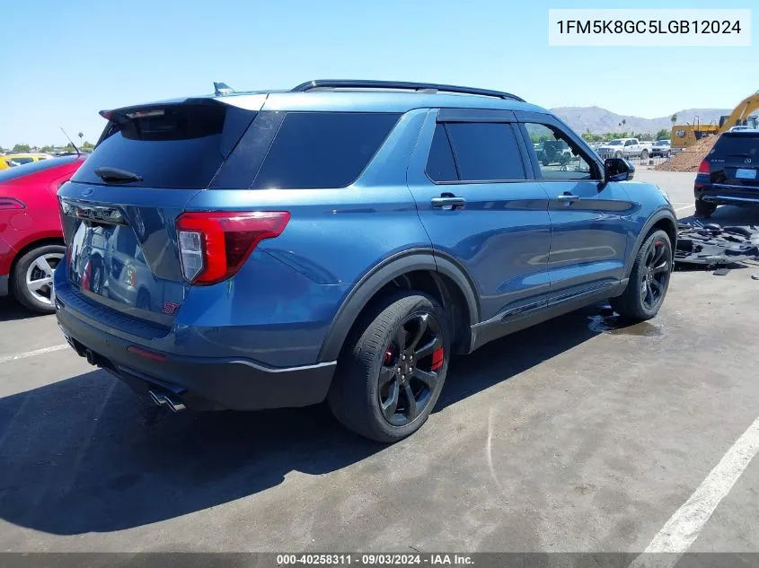 2020 Ford Explorer St VIN: 1FM5K8GC5LGB12024 Lot: 40258311