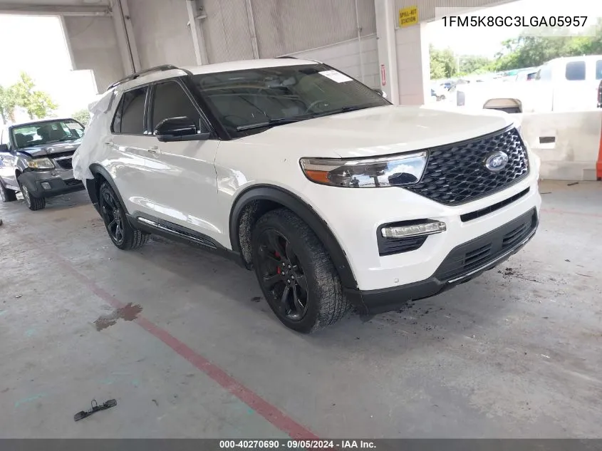 2020 Ford Explorer St VIN: 1FM5K8GC3LGA05957 Lot: 40270690