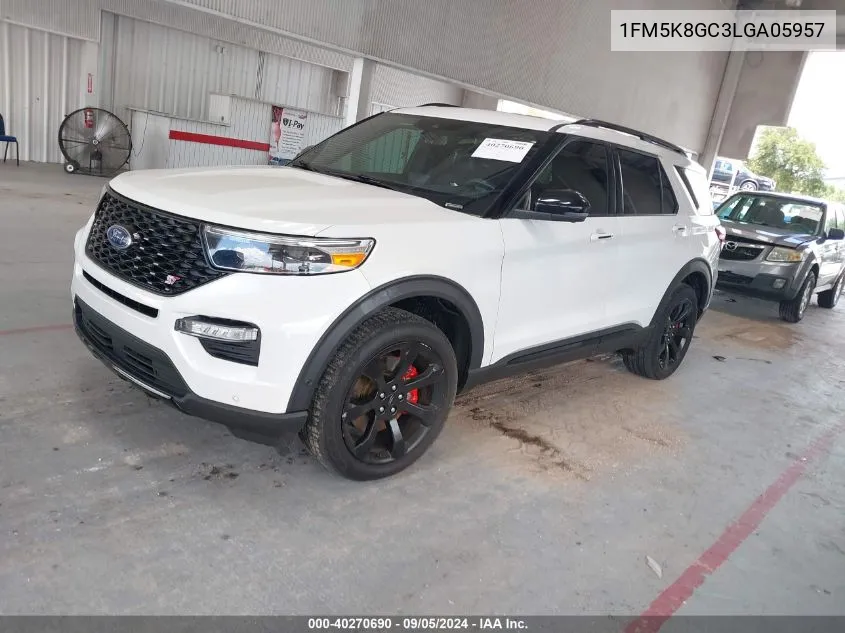 2020 Ford Explorer St VIN: 1FM5K8GC3LGA05957 Lot: 40270690