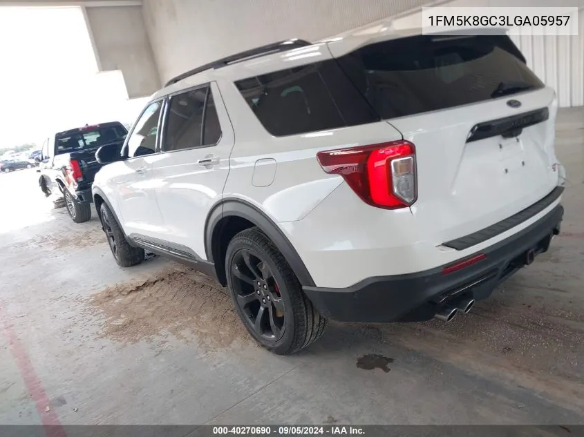 2020 Ford Explorer St VIN: 1FM5K8GC3LGA05957 Lot: 40270690