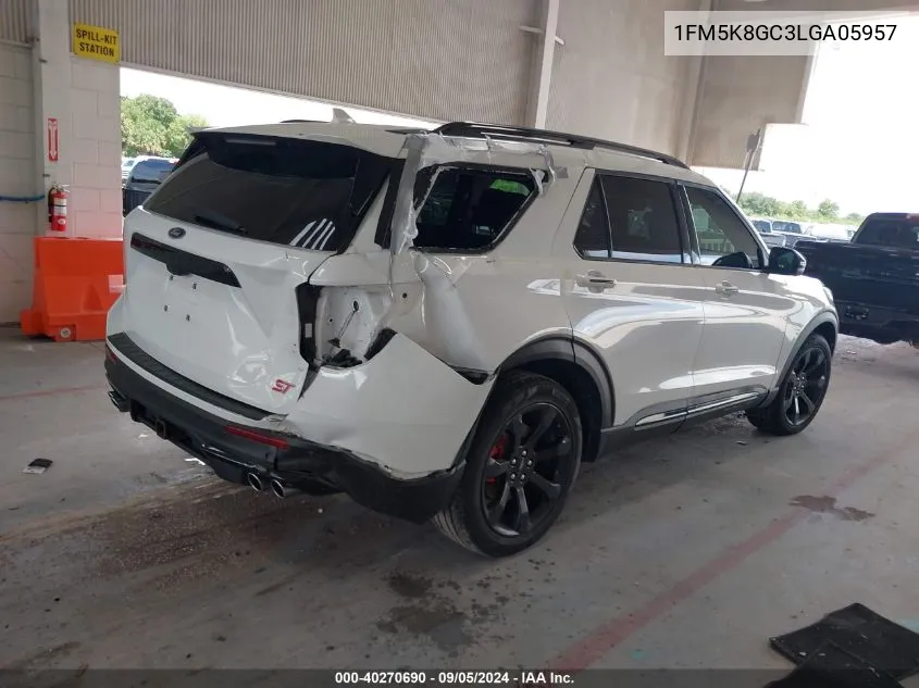 2020 Ford Explorer St VIN: 1FM5K8GC3LGA05957 Lot: 40270690