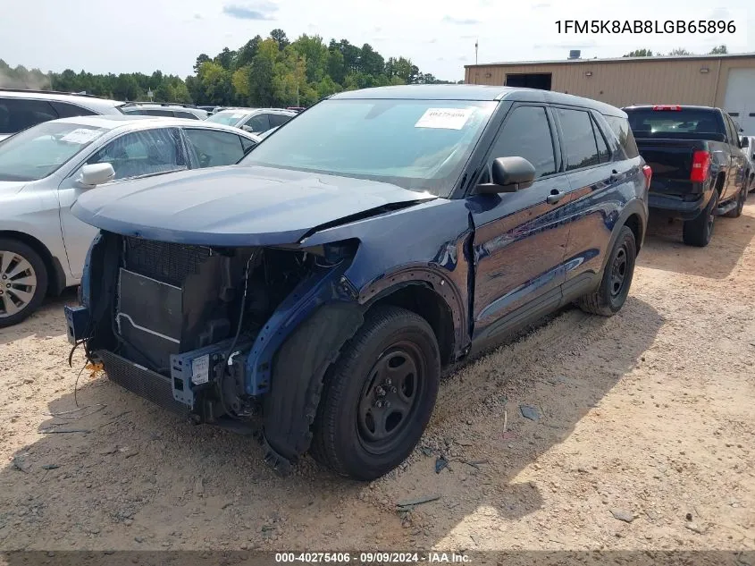 2020 Ford Police Interceptor Utility VIN: 1FM5K8AB8LGB65896 Lot: 40275406