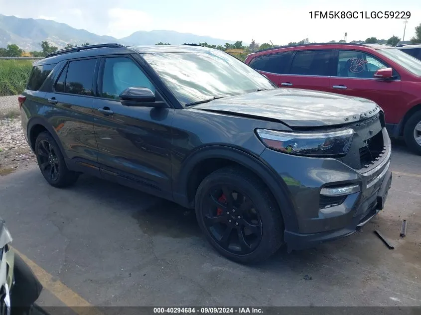 2020 Ford Explorer St VIN: 1FM5K8GC1LGC59229 Lot: 40294684