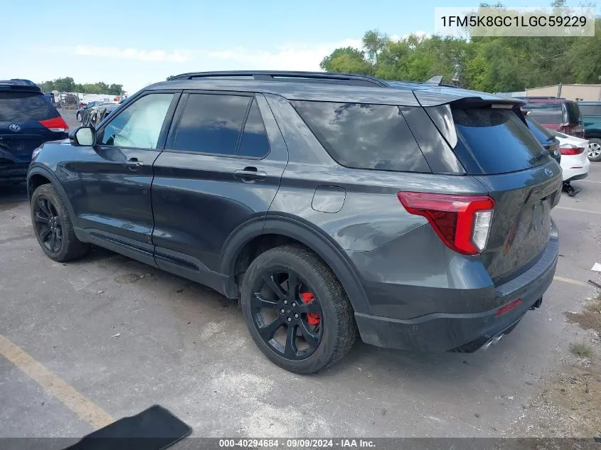 2020 Ford Explorer St VIN: 1FM5K8GC1LGC59229 Lot: 40294684