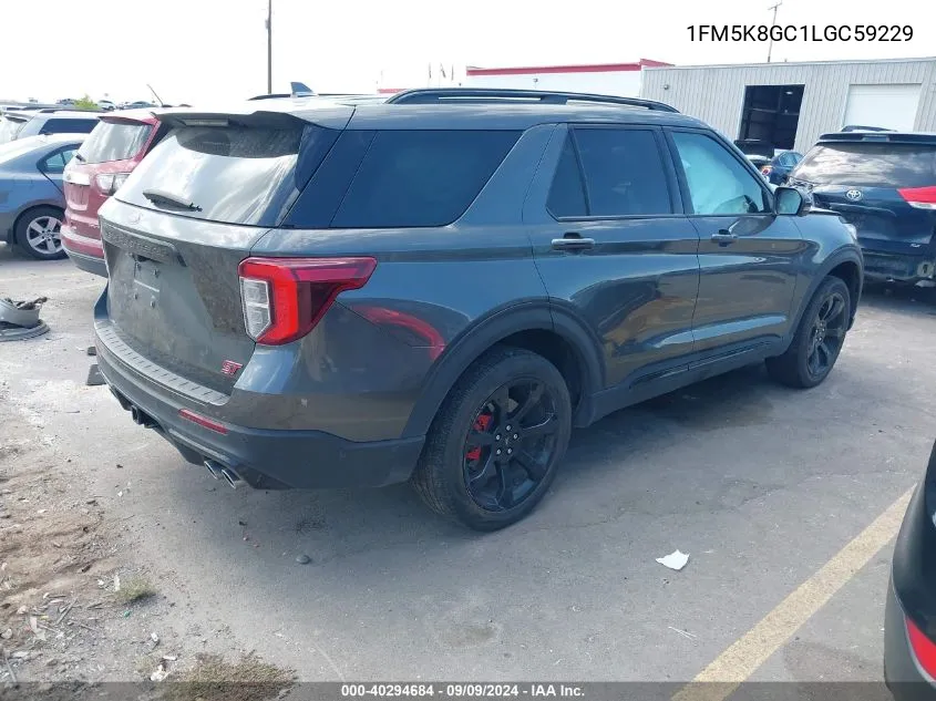 2020 Ford Explorer St VIN: 1FM5K8GC1LGC59229 Lot: 40294684