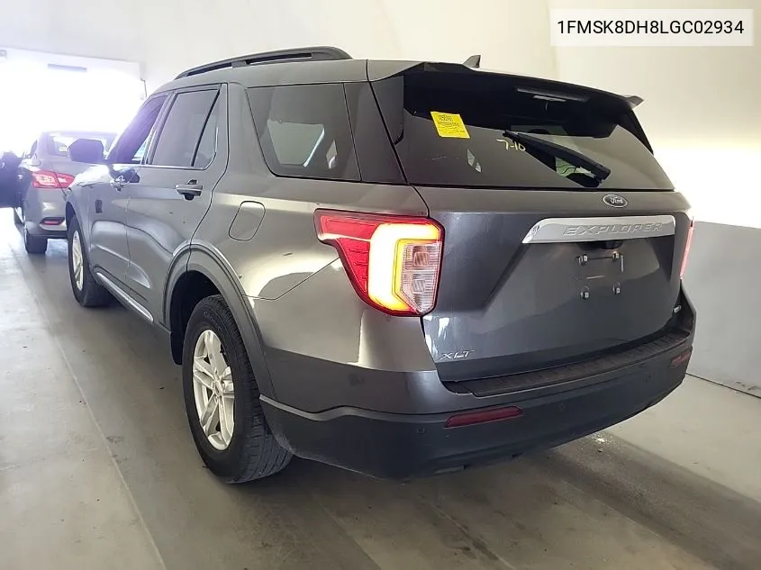 2020 Ford Explorer Xlt VIN: 1FMSK8DH8LGC02934 Lot: 40301813