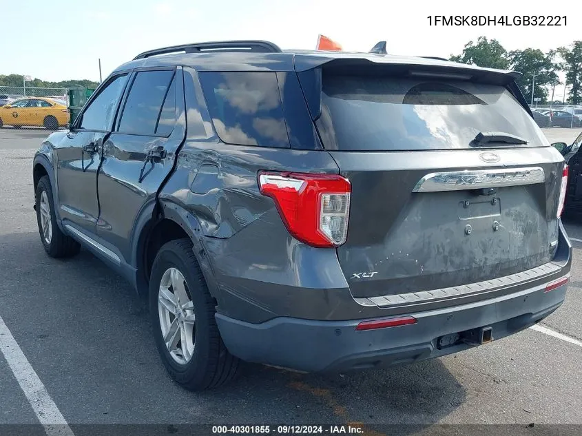 2020 Ford Explorer Xlt VIN: 1FMSK8DH4LGB32221 Lot: 40301855