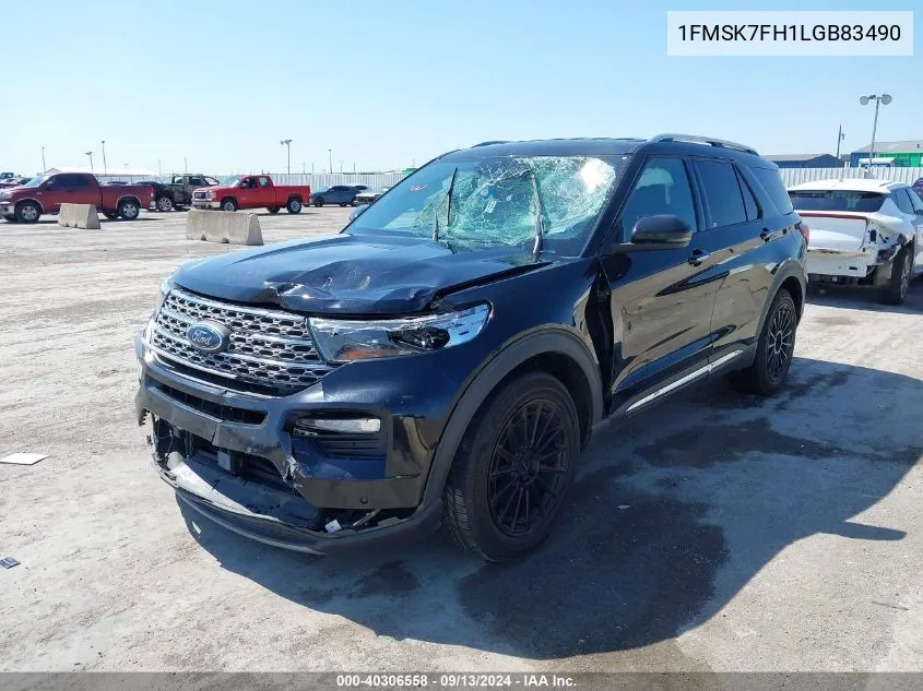 1FMSK7FH1LGB83490 2020 Ford Explorer Limited