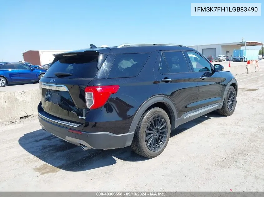 1FMSK7FH1LGB83490 2020 Ford Explorer Limited