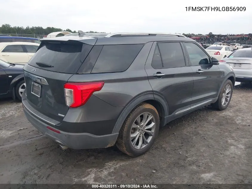 1FMSK7FH9LGB56909 2020 Ford Explorer Limited