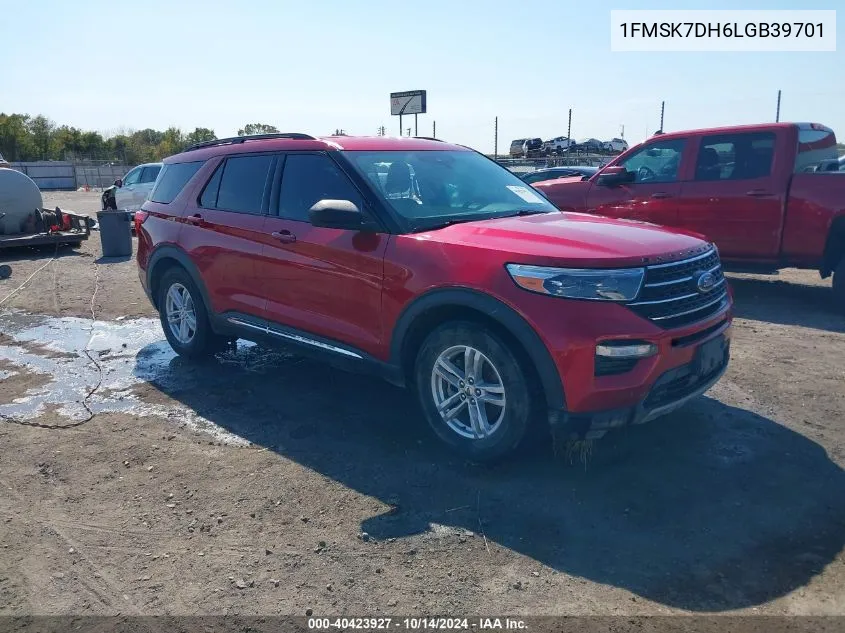 2020 Ford Explorer Xlt VIN: 1FMSK7DH6LGB39701 Lot: 40423927